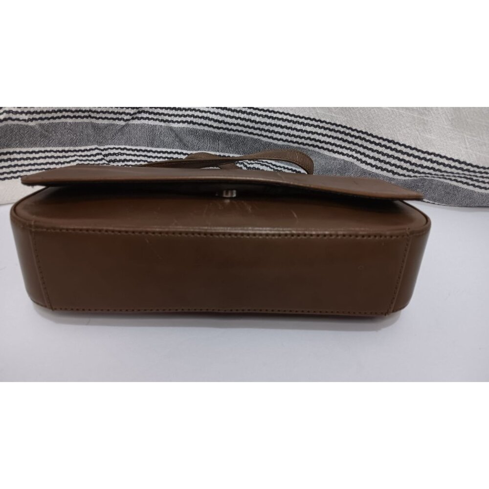 Fossil Brown Leather Small Shoulder Retro Classic Casual Event Occasion Handbag - Picture 5 of 7